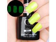 10ml Noctilucent Beautiful Fluorescence Nail UV Gel Polish Nail Designs Yellow