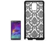 Embossed Flowers Pattern Protective Hard Case for Samsung Galaxy Note 4 N910 Black