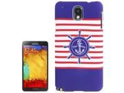 Stripe and Rudder Pattern Plastic Case for Samsung Galaxy Note 3 N9000