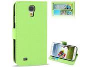 Cross Texture Leather Case with Credit Card Slots Holder for Samsung Galaxy S4 i9500 Green