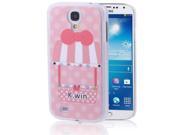 Cabin Pattern Diamond Encrusted Plastic Case for Samsung Galaxy S4 i9500
