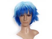 Fashion Anime Short Hair Wig Blue