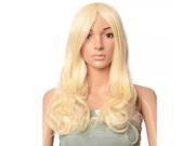 JCJ 431 65cm 613 Women High Temperature Silk Center parted Long Straight Hair Wig with Long Scalp Cap Beige