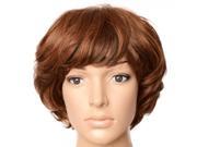 JCJ 409 Choopy Bang 2 30 No Scalp Cap Curl Short High Temperature Silk Layered Hair Wig