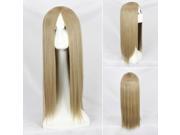 Stylish Lady s Long Straight Hair Wig Linen Gray JCJ 237