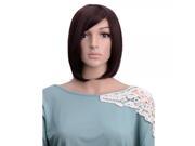 11.81 Short Straight High Quality Synthetic Hair Wig Dark Brown