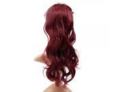 New Naturally Curly Ponytail with Velcro 118 Wine Red