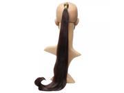 JKP 150 Straight Wig with Slightly Curly Tail Deep Brown 2 33