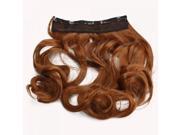 23.6 Curly Hair Extensions with Clips Golden Brown