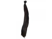 7pcs 23.6 Straight Hair Extensions with Clips Black Dark Brown