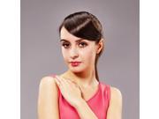 15.5cm Clip on Women Synthetic Resistant Fiber Side Bangs Hair Extension Dark Brown