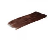 20 Straight Hair Extensions with Clips Red Brown