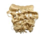High Temperature Silk Clip on Curly Wig with 5 Khaki JTP 100A