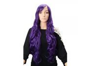 80CM Cosplay Ball Dual purpose Long Big Curly Hair Wig Purple ML157