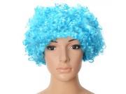 Fashionable Size S Cosplay Fans Curly Party Hair Wig Blue