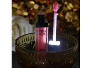 TZ LED Light Up Lip Gloss Makeup with Mirror Lotus Red