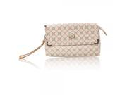 Newest Fashion Words Pattern Lady One shoulder Bag with double services Beige