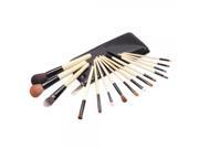 15pcs Top Wooden Professional Cosmetic Makeup Brush Set