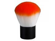 Fashionable Nylon Hair Makeup Blush Powder Brush Short Handle White Orange