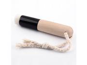 Upgraded Professional Flattop Wooden Cosmetic Facial Cleaning Brush Black