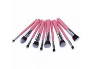 CB82054 10pcs High level Cosmetic Brushes Makeup Tool Set Pink Silver
