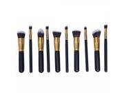 CB82054 10pcs High level Cosmetic Brushes Makeup Tool Set Black Golden