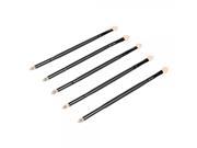 5pcs Top grade Double Heads High Luster Eye Shadow Brushes Black