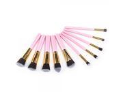 CB82054 10pcs High level Cosmetic Brushes Makeup Tool Set Pink Golden