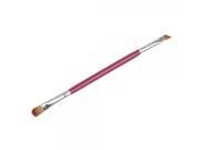 High Quality Professional Dual purpose Brush for Eye Shadow Eyebrow Rose Red
