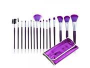 16pcs Professional Cosmetic Makeup Brush Set Purple FC0407001
