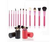 12pcs Round Professional Cosmetic Makeup Brush Set Random Color FC0407004