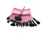 32pcs Professional Cosmetic Makeup Brush Set with Free Bag Pink