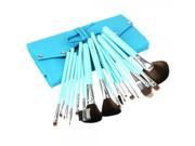 18pcs Professional Cosmetic Brushes Set with Blue Bag