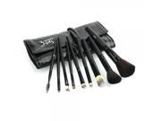 9pcs 3 Concept Eyes Professional Leather Cosmetic Makeup Brush Set Kit Black
