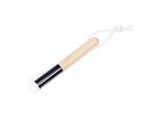 Upgraded Professional Oblique Head Wooden Cosmetic Facial Cleaning Brush Black