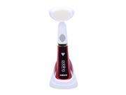 Soft Fiber Vibrating Facial Cleansing Washing Cleaning Brush Red