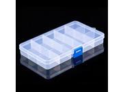 15 Compartment Plastic Jewelry Bead Organizer Storage Box Container Case with Blue Buckle