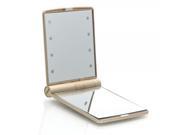 Cosmetic Mirror with Magnification and Regular Imaging Khaki