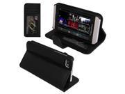 Smooth Horizontal Flip Leather Case with Credit Card Slots Holder for BlackBerry Z10 Black