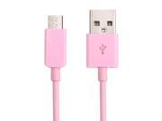 Micro USB Port USB Data Cable for Nokia Sony Ericsson Samsung Galaxy S6 S5 LG BlackBerry HTC Amazon Kindle Length 1m Pink