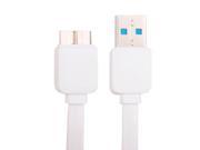 Noodle Style USB 3.0 Data Transfer Charge Sync Cable for Samsung Galaxy Note III N9000 Length 1m White