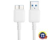 Micro USB 3.0 to USB 3.0 Data Transfer Charge Sync Cable for Samsung Galaxy Note III N9000 N9002 N9006 1.5m White