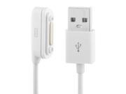 Magnetic USB Data Charging Cable for Sony Xperia Z1 L39h Xperia Z Ultra XL39h Length 1m White