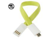 Magnet Micro USB Data Sync Charger Cable for Samsung Galaxy S IV i9500 i9300 N7100 Nokia LG HTC Sony Xperia Series etc. Cable Length 20cm Green