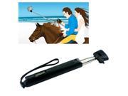 Bluetooth Extendable Hand Held Monopod Adjustable Handheld Self Timer Monopod with Samsung Zoom Button for iPhone Samsung Galaxy Other Mobile Phone Black