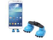 Lovely Mini Shoes Feet Charging Interface Anti Dust Plug Stopper for Samsung Galaxy S4 i9500 Galaxy S3 Blue