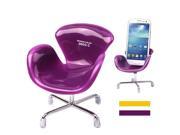 Universal Rotating Chair Style Holder for Samsung Galaxy S4 i9500 Galaxy S3 iPhone 5 Other Mobile Phone Random Color