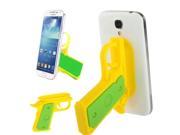 Silicone Pistol Shape Universal Non slip Mobile Phone Bracket for iPhone 5 iPhone 4S Samsung Galaxy S4 i9500 Other Mobile Phone Yellow