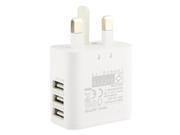 5.3V 3.0A 3 Port USB Travel Charge Adapter Suitable for iPhone 5 5S 5C Samsung Galaxy Note III N9000 i9500 and Other Devices EP TA10UWE UK Plug