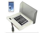 Battery Charger Bundle for Samsung Galaxy S3 i9300 White